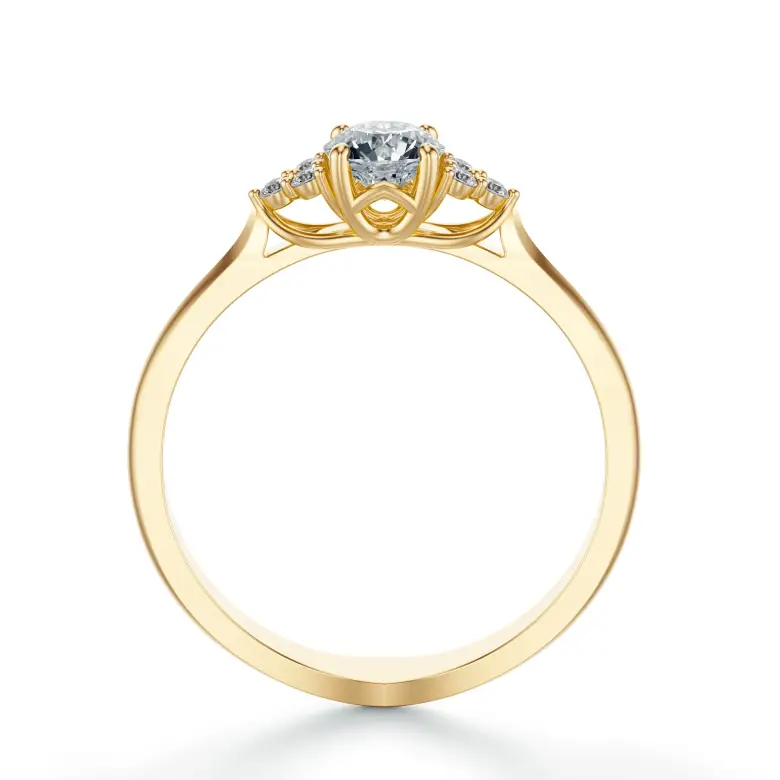 Złoty pierścionek 585 z diamentem 0.50 ct SBPZ_035